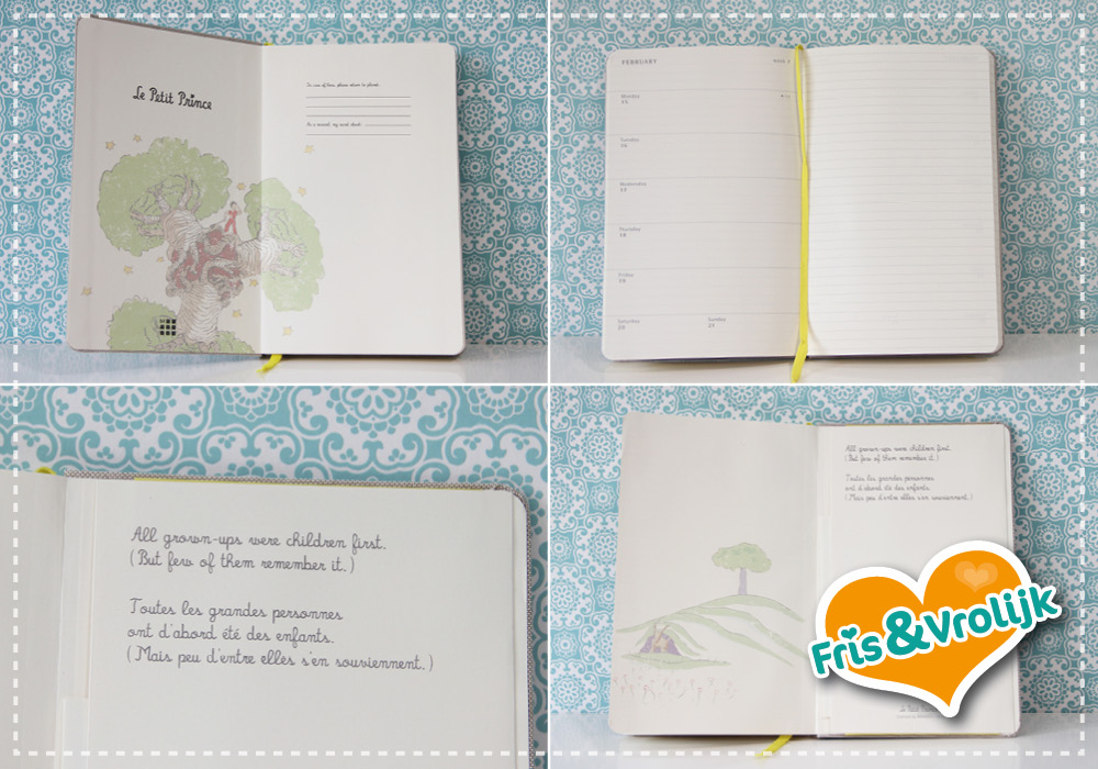 Gevlekt Feat grijs Moleskine 18 maanden agenda – Le Petit Prince | Fris & Vrolijk